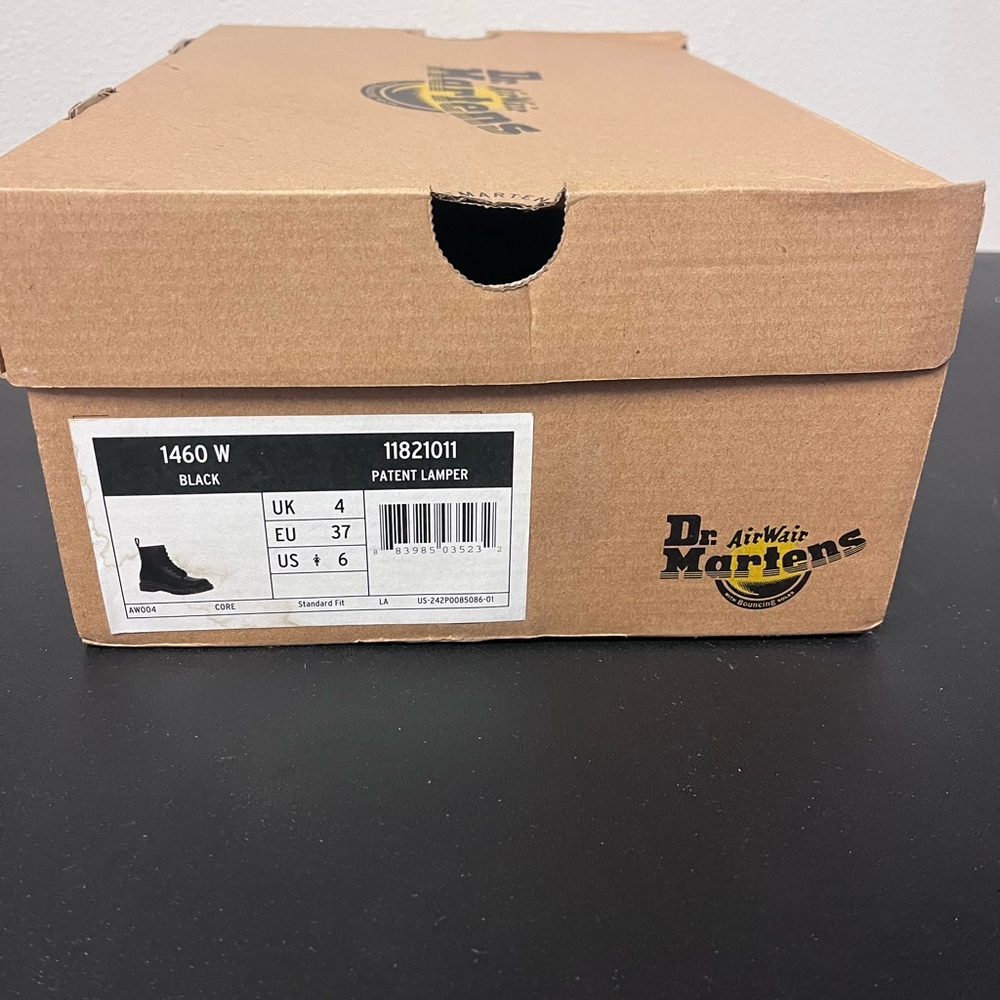 Dr. Martens Doc 1460 W Boots Black Patent Leather Size 6 - Picture 12 of 13